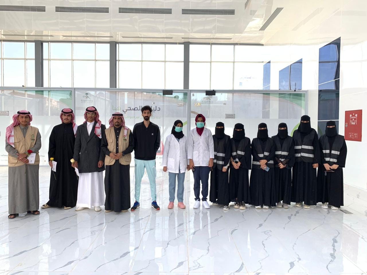 فريق بصمة الرياضي بعرعر يزور مستشفى القلب بعرعر