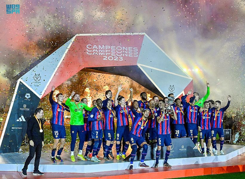 برشلونة بطلاً لبطولة كأس السوبر الاسباني بعد تغلبه على ريال مدريد