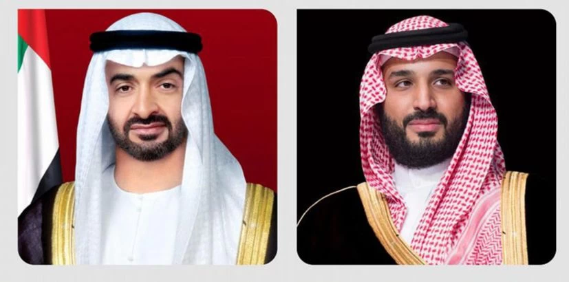 سمو ولي العهد يهنئ رئيس دولة الإمارات العربية المتحدة بمناسبة صدور القرارات والمراسيم الأميرية