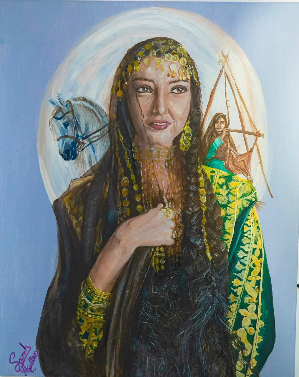  الفنانة التشكيلية سارة السلطان تدشن معرضها الشخصي الأول