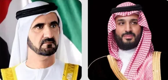 سمو ولي العهد يتلقى رسالة خطية من نائب رئيس دولة الإمارات رئيس مجلس الوزراء حاكم دبي