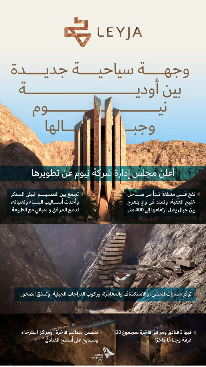 ''ليجا'' الوجهة الجديدة الساحرة في نيوم.