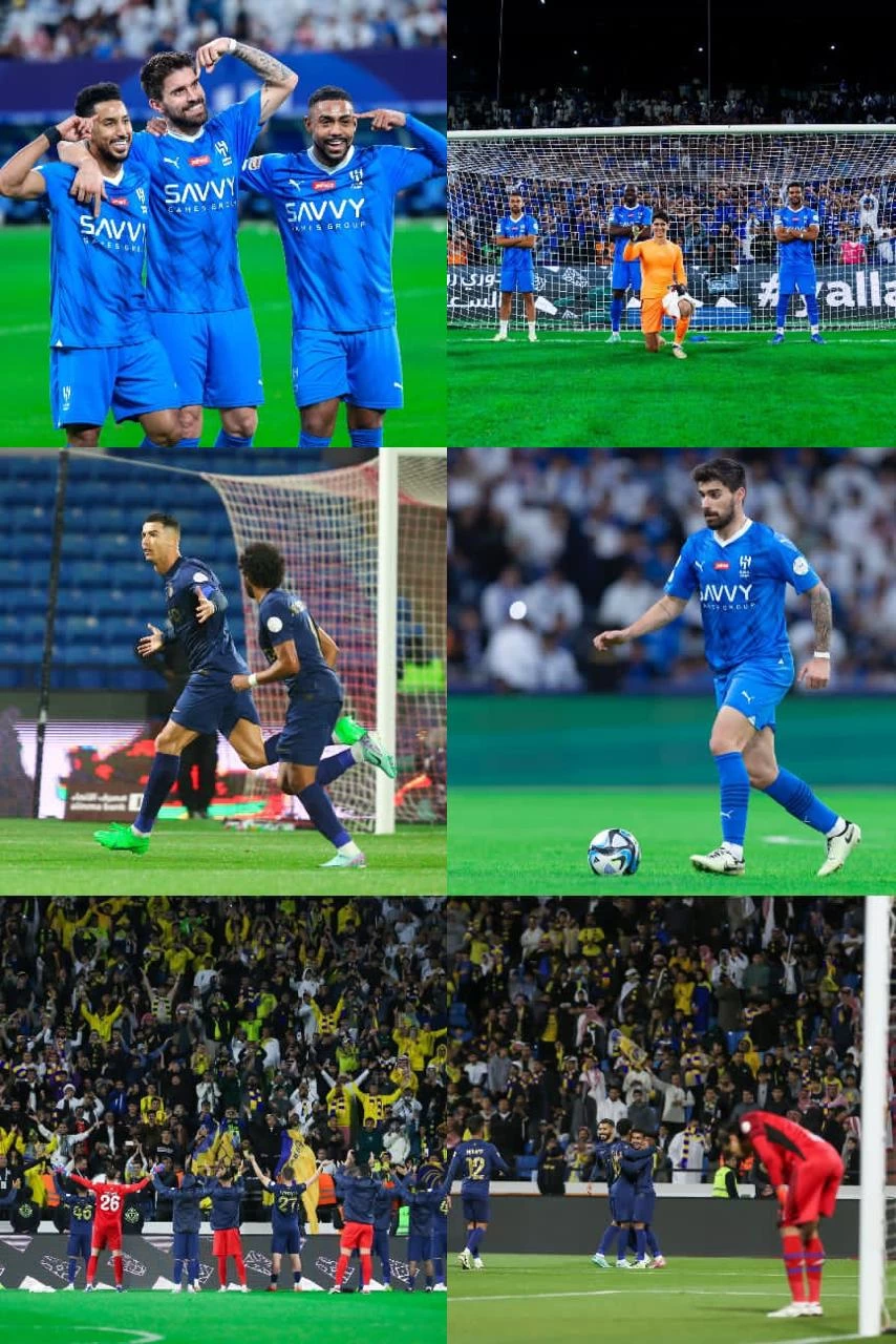 النصر يدك مرمى أبها بثمانية أهداف والهلال يهزم الأخدود بثلاثية نظيفة