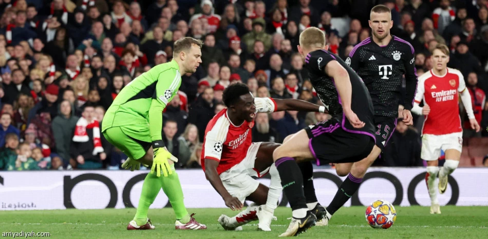 على أرضه وبين جماهيره .. بايرن ميونيخ يفرض التعادل على أرسنال الإنجليزي 