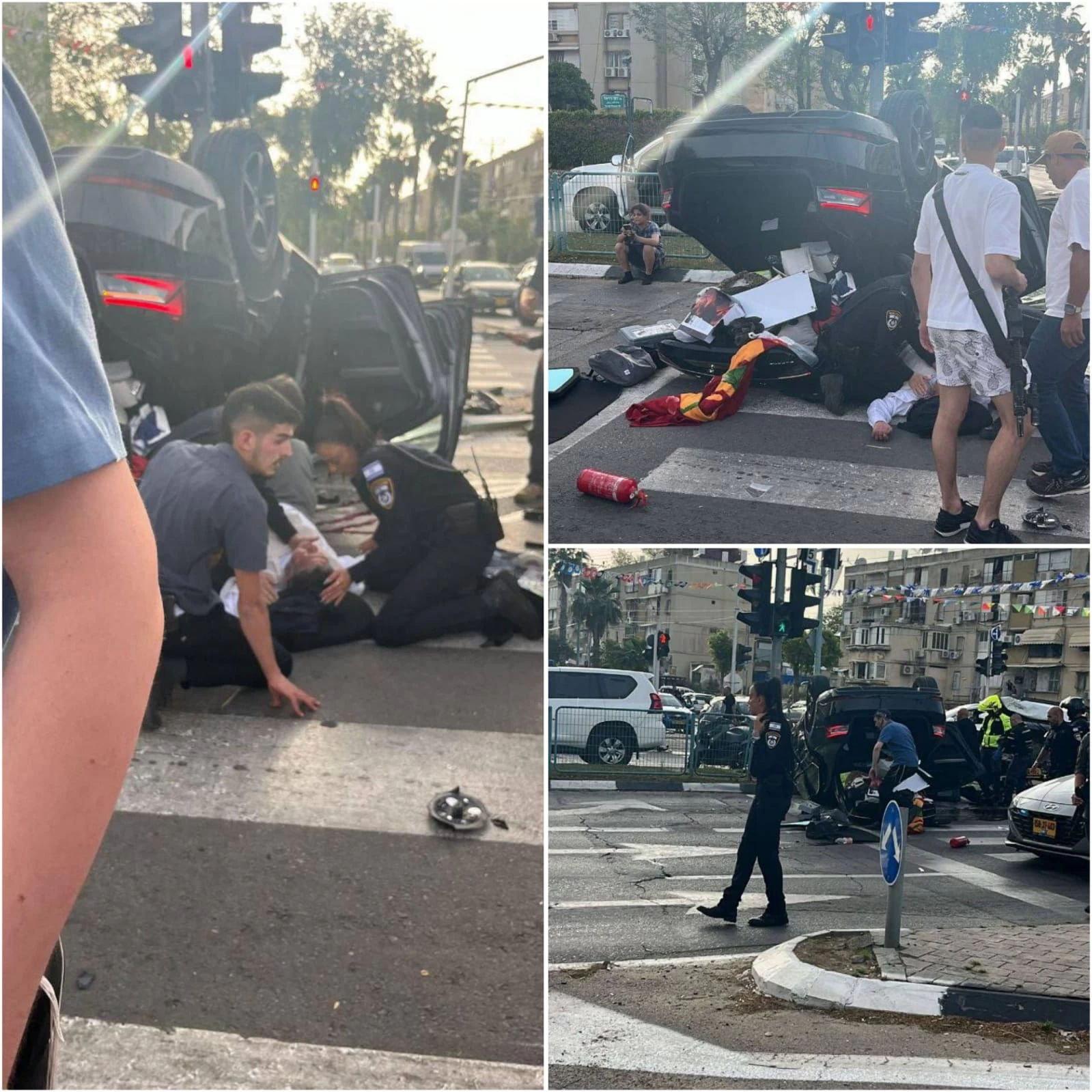 إصابة وزير الأمن القومي الإسرائيلي بن جفير إثر انقلاب سيارته