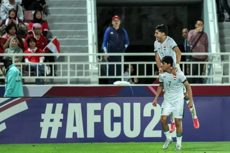 العراق يتغلب على أندونيسيا و يتأهل إلى باريس 