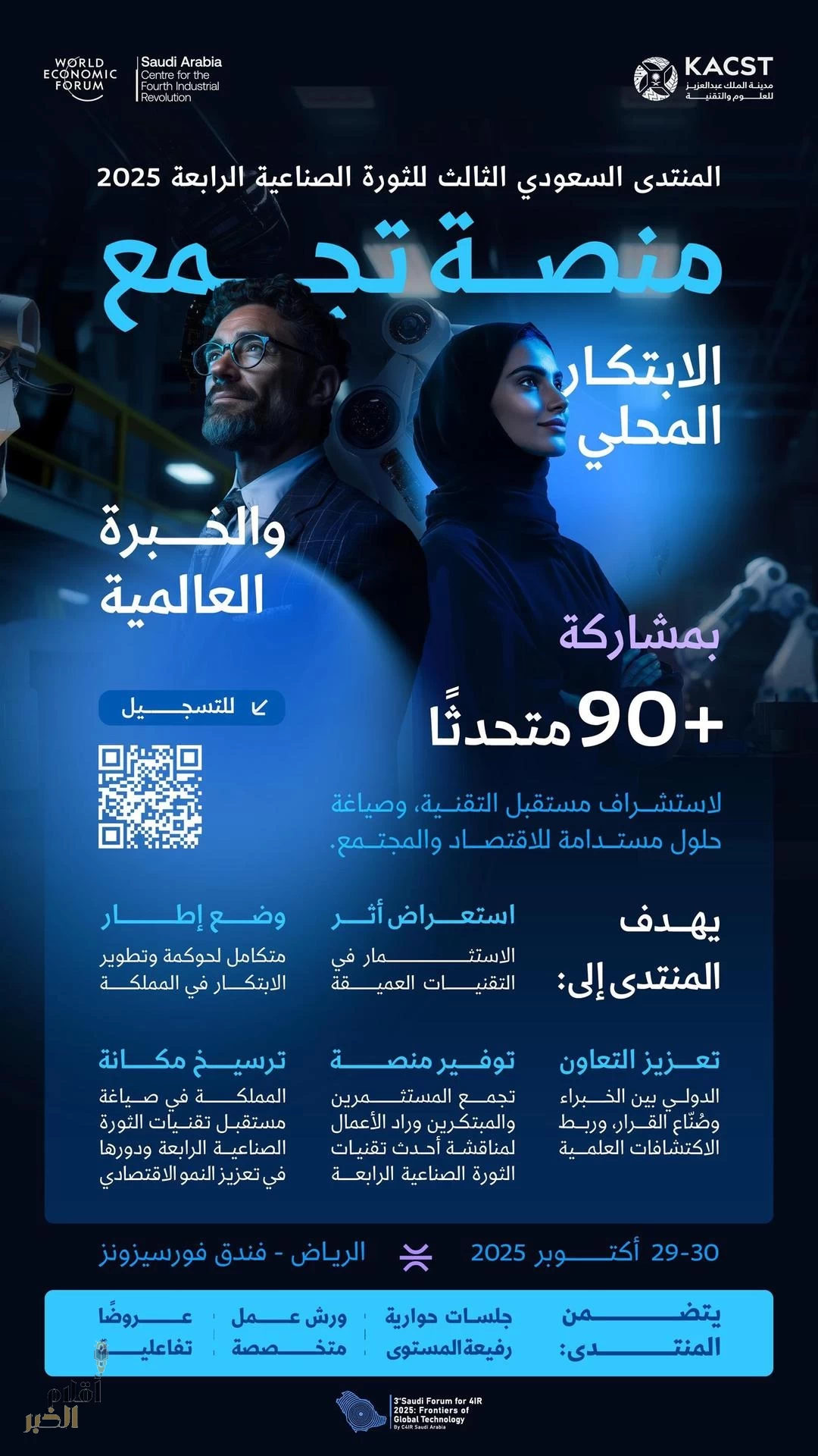 المنتدى السعودي الثالث للثورة الصناعية الرابعة ينطلق في الرياض بمشاركة عالمية واسعة لرسم ملامح المستقبل التقني