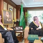 نائب أمير جازان يستقبل مدير فرع إدارة المجاهدين بالمنطقة