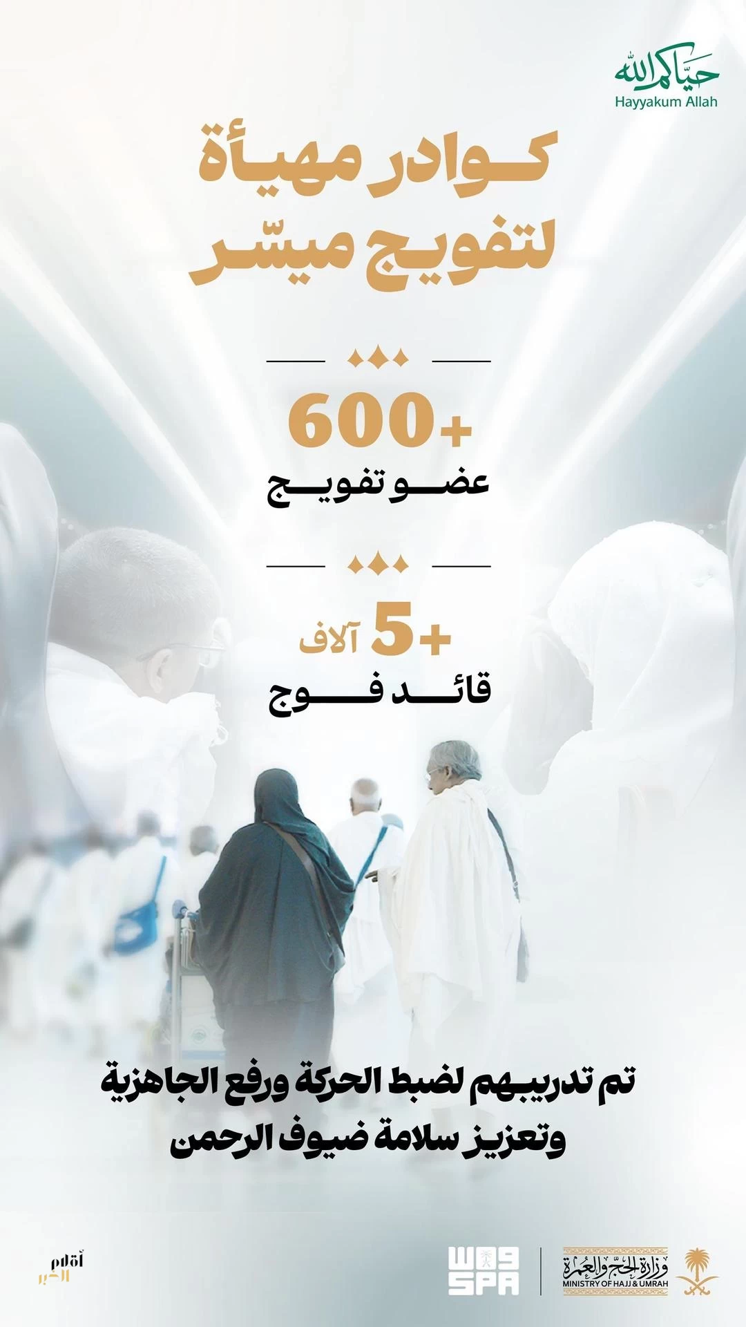 جاهزية واستعداد لضمان انسيابية جداول تفويج الحجاج عبر منظومة تشغيلية متكاملة