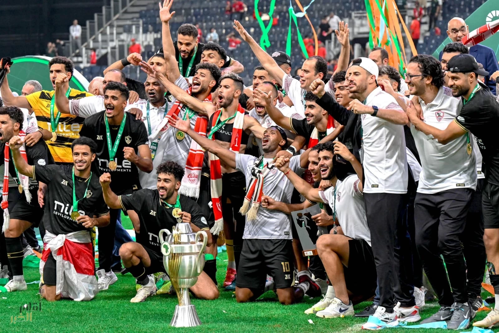على ملعب المملكة أرينا .. الزمالك بطلاً للسوبر الأفريقي على حساب الأهلي 