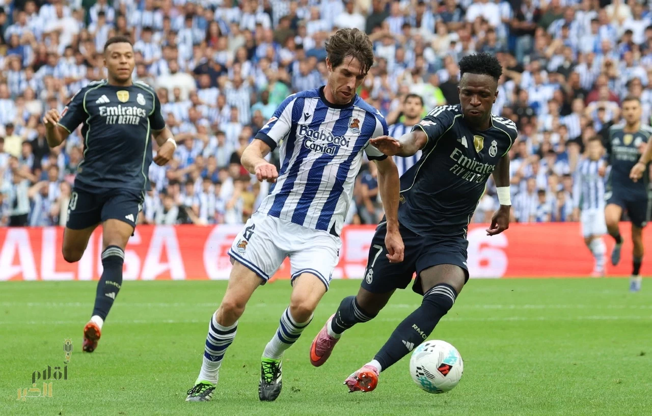 مبابي يقود الملكي لانتصار صعب على سوسيداد 