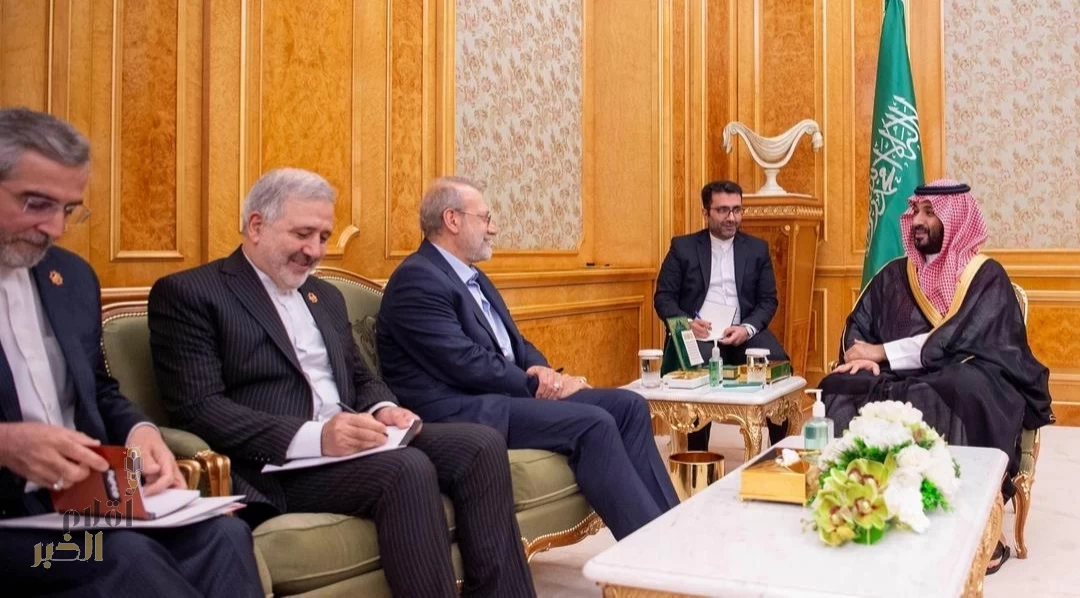 سمو ولي العهد يستقبل الأمين العام للمجلس الأعلى للأمن القومي الإيراني