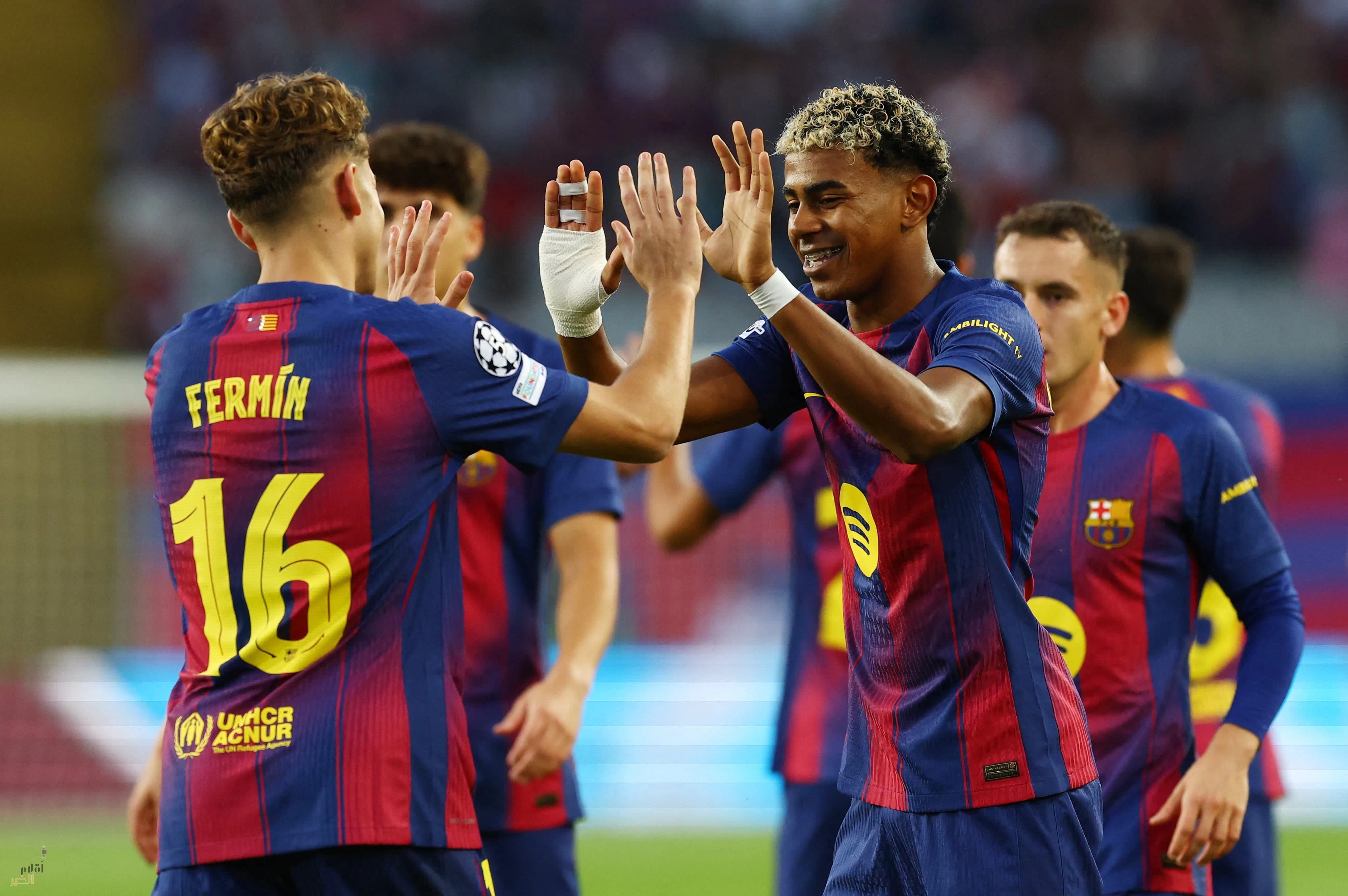 برشلونة يدك مرمى أولمبياكوس بسداسية في دوري الأبطال 