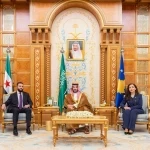 لقاء ثلاثي في الرياض يجمع سمو ولي العهد والرئيس السوري ورئيسة كوسوفا