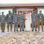 نائب أمير جازان يستقبل قائد الأفواج الأمنية ومنتخب المنطقة الفائز ببطولة كرة القدم للأفواج الأمنية