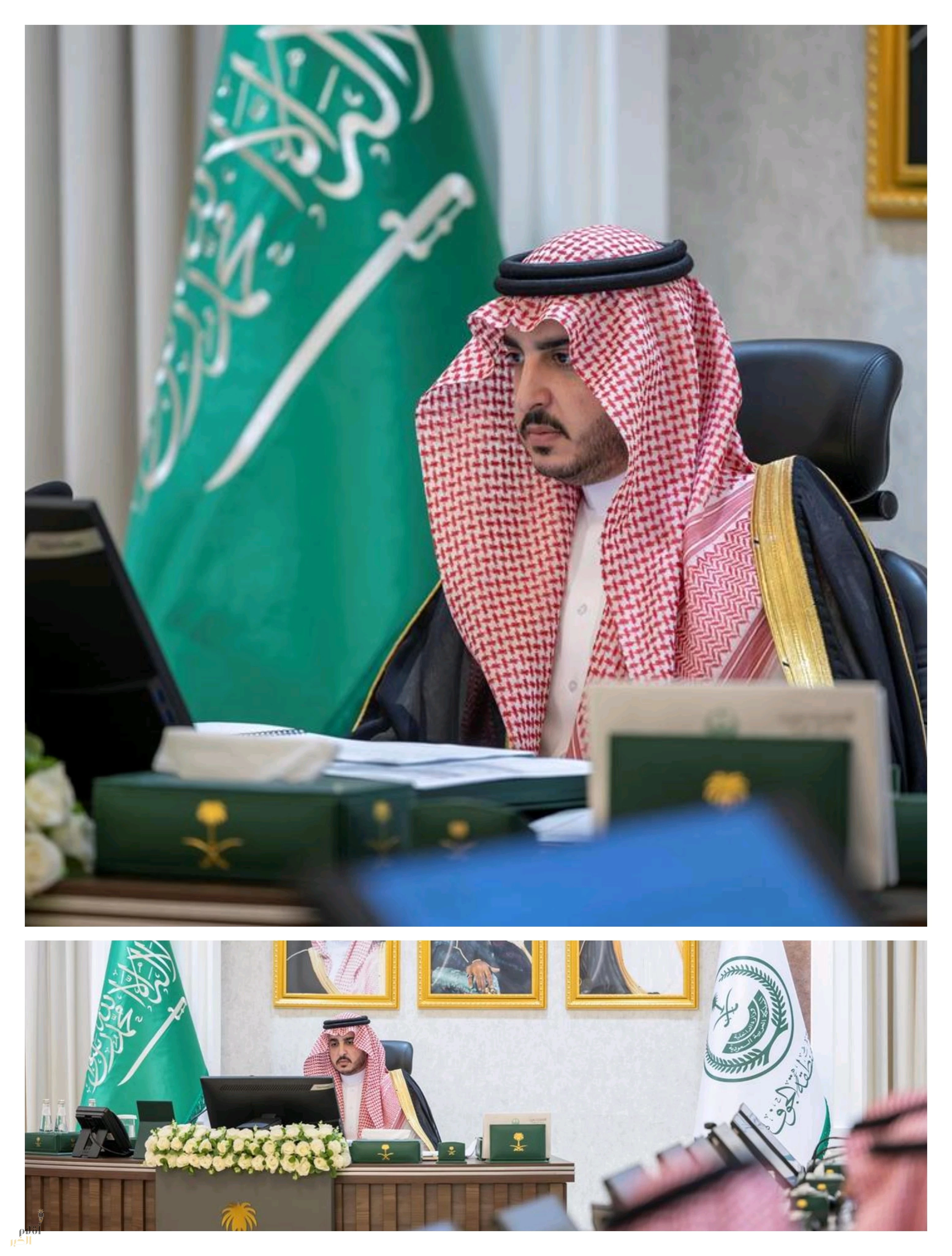 أمير الجوف يرأس اجتماع لجنة الدفاع المدني الرئيسة بالمنطقة