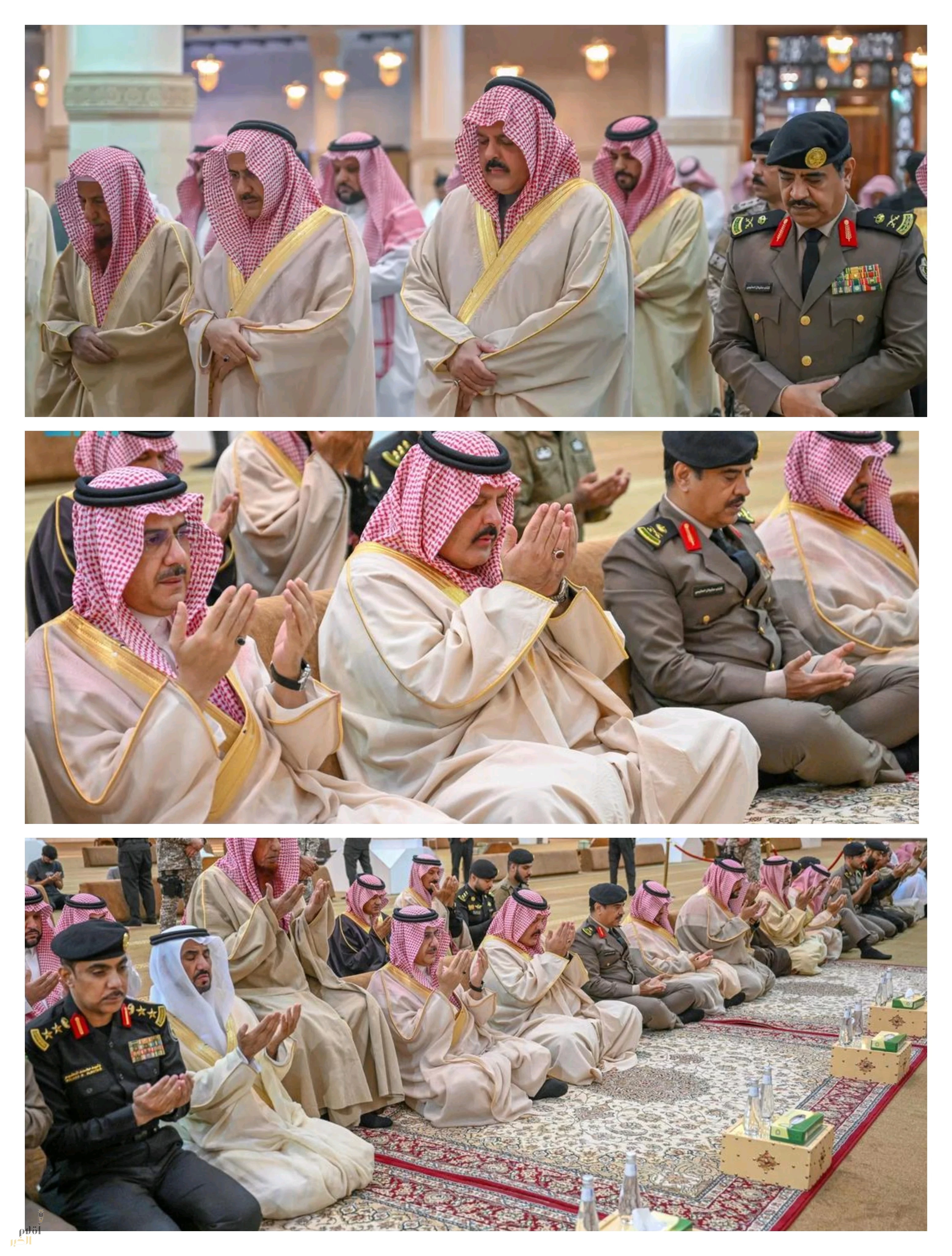 أمير منطقة حائل يؤدي صلاة الاستسقاء