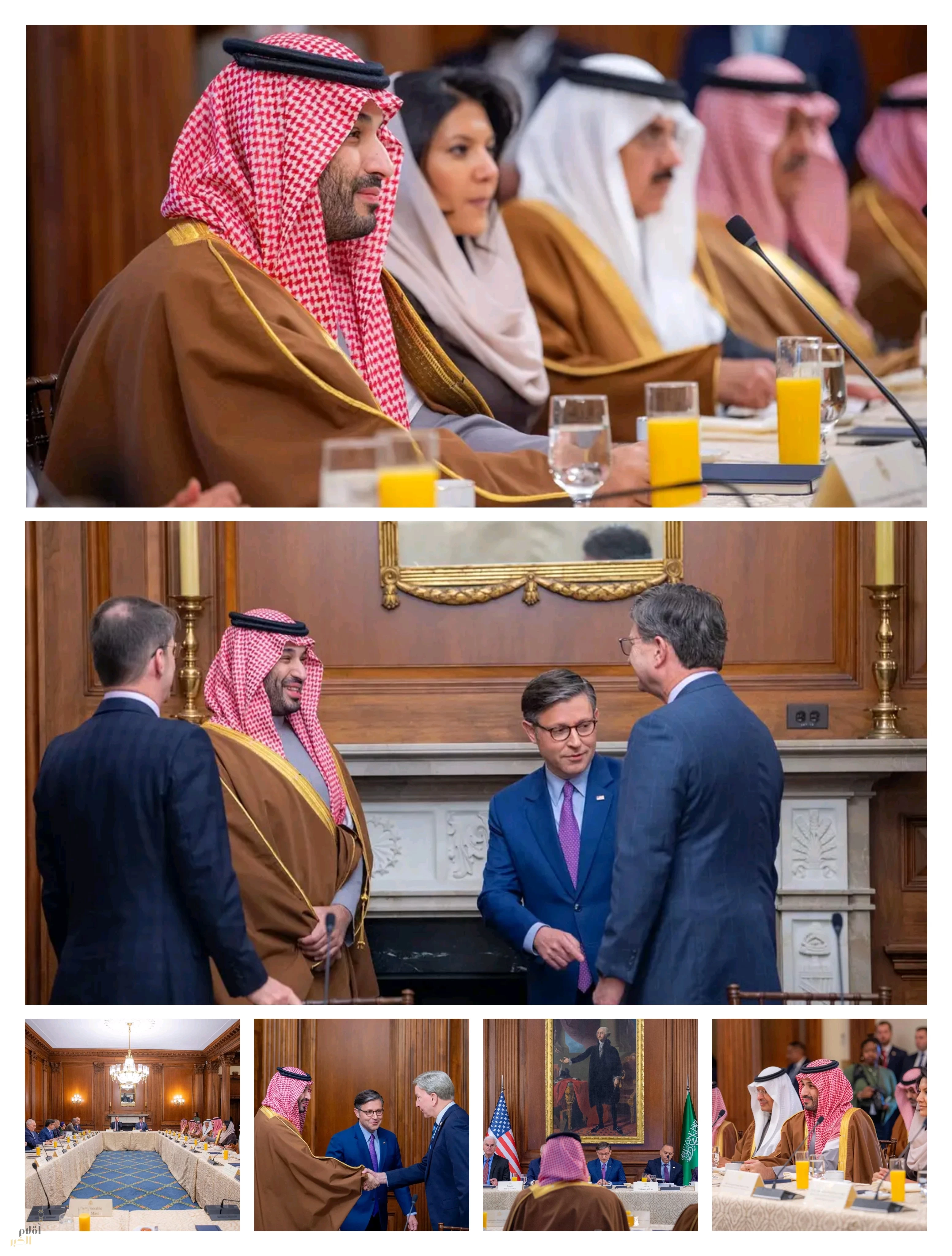 سمو ولي العهد يعقد في مقر الكونغرس بواشنطن اجتماعات ثنائية وموسعة مع قيادات وأعضاء مجلس النواب في مختلف اللجان