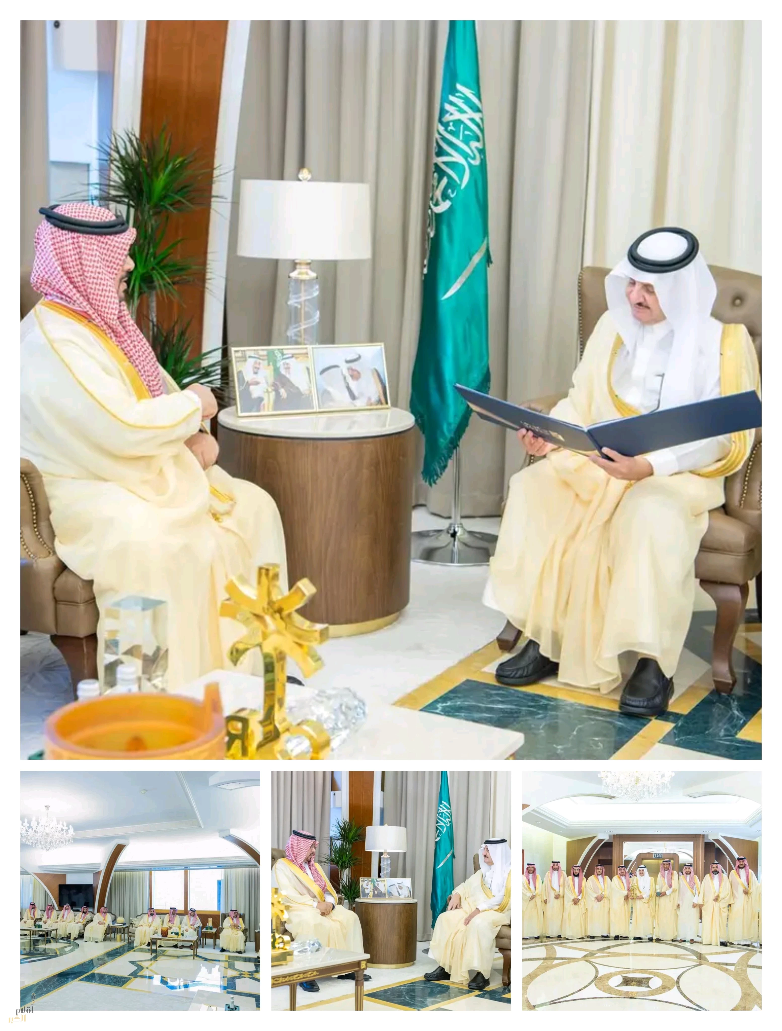 أمير المنطقة الشرقية يستقبل رئيس وكبير الإداريين التنفيذيين لشركة مصفاة أرامكو السعودية