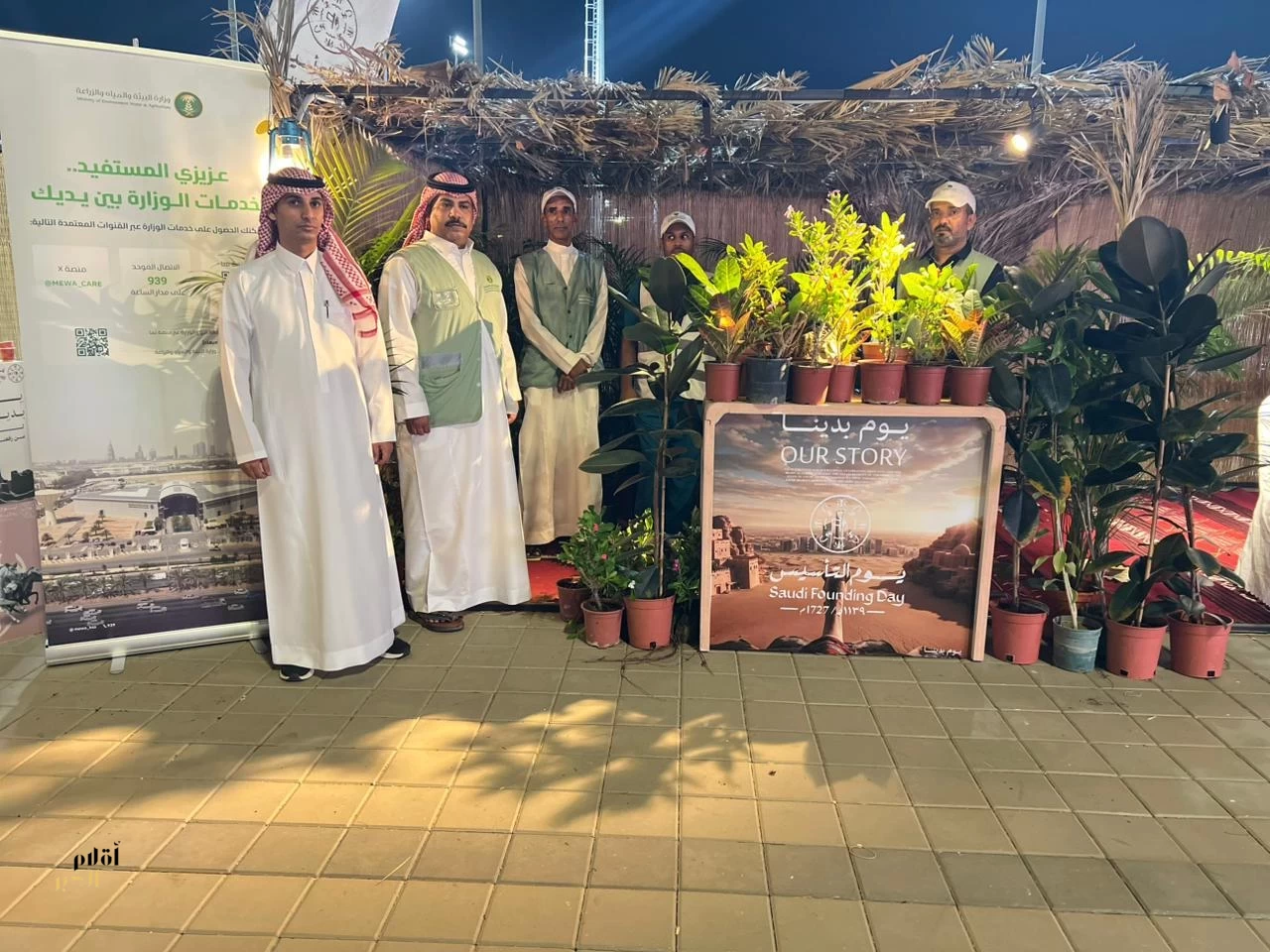 ‏بيئات (تربة وأضم والجموم والخرمة) يحتفون بيوم التأسيس بمبادرات مجتمعيّة وتوزيع شتلات زراعيّة 