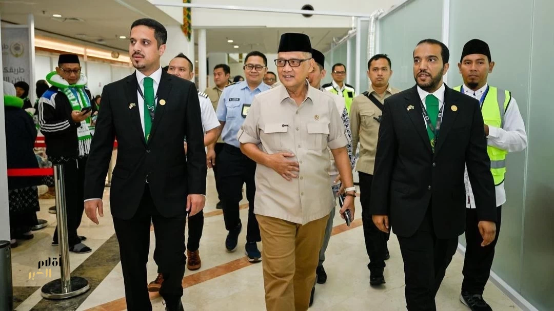 وزير الحج والعمرة بجمهورية إندونيسيا يزور صالة مبادرة "طريق مكة" بمطار جواندا الدولي
