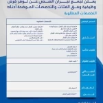 تجمع نجران الصحي يعلن عن وظائف شاغرة للسعوديين في تخصصات طبية وصحية متعددة
