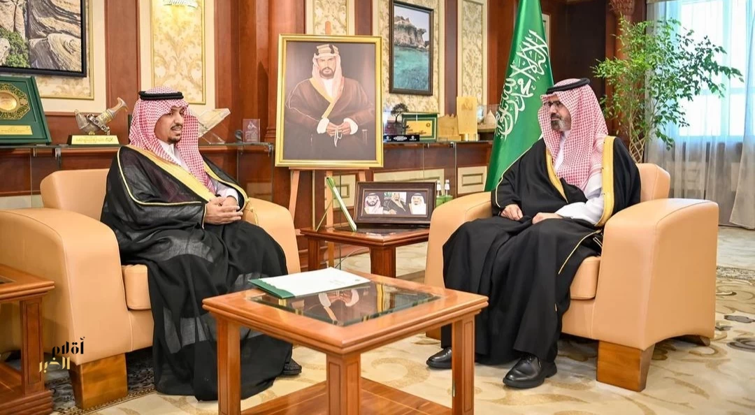 نائب أمير منطقة جازان يستقبل مدير فرع "البيئة" والمزارع حسن حبيبي
