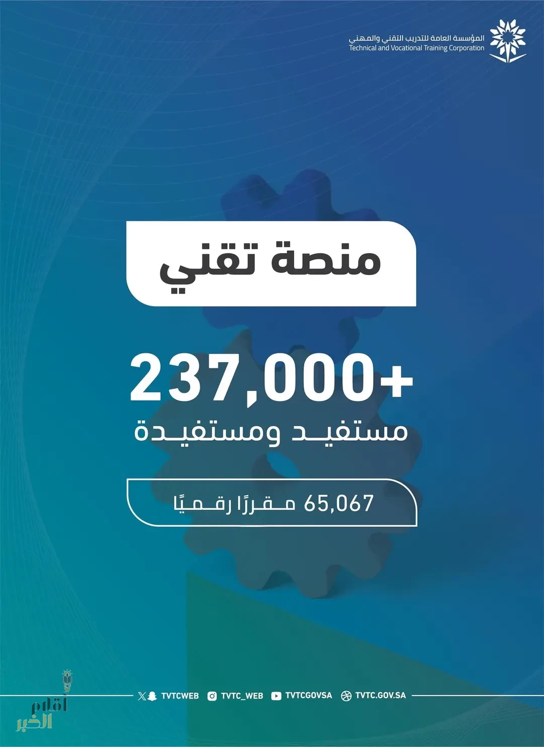 إطلاق منصة "تقني" للتدريب الإلكتروني في الكليات التقنية والمعاهد