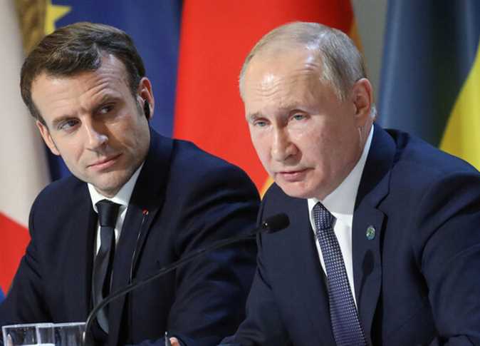 اتصال هاتفي بين بوتين وماكرون بشأن أوكرانيا