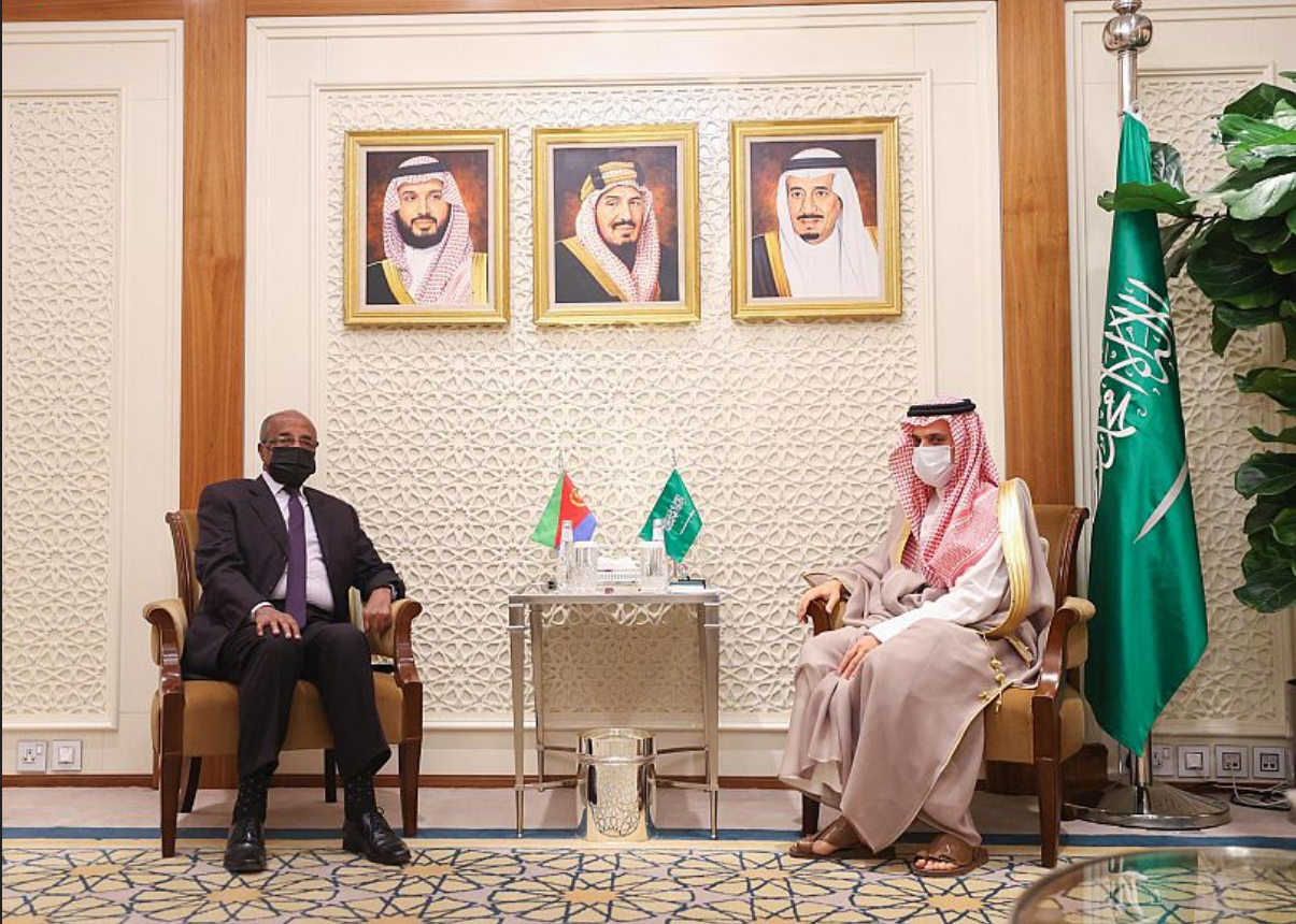 سمو وزير الخارجية يستقبل وزير خارجية إريتريا