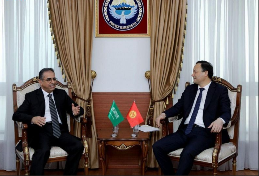 السفير الراضي يقدم أوراق اعتماده لوزير خارجية الجمهورية القرغيزية
