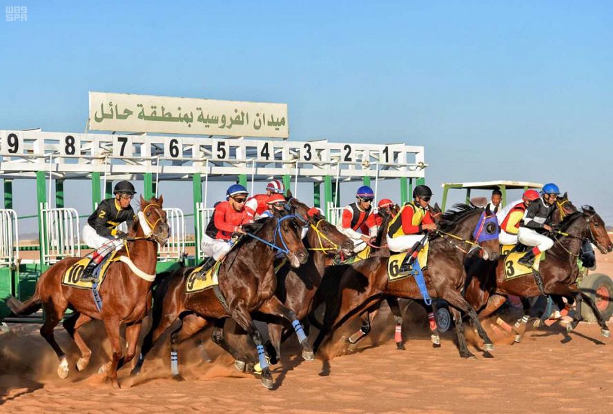 فروسية حائل تقيم حفل سباقها التاسع ‏