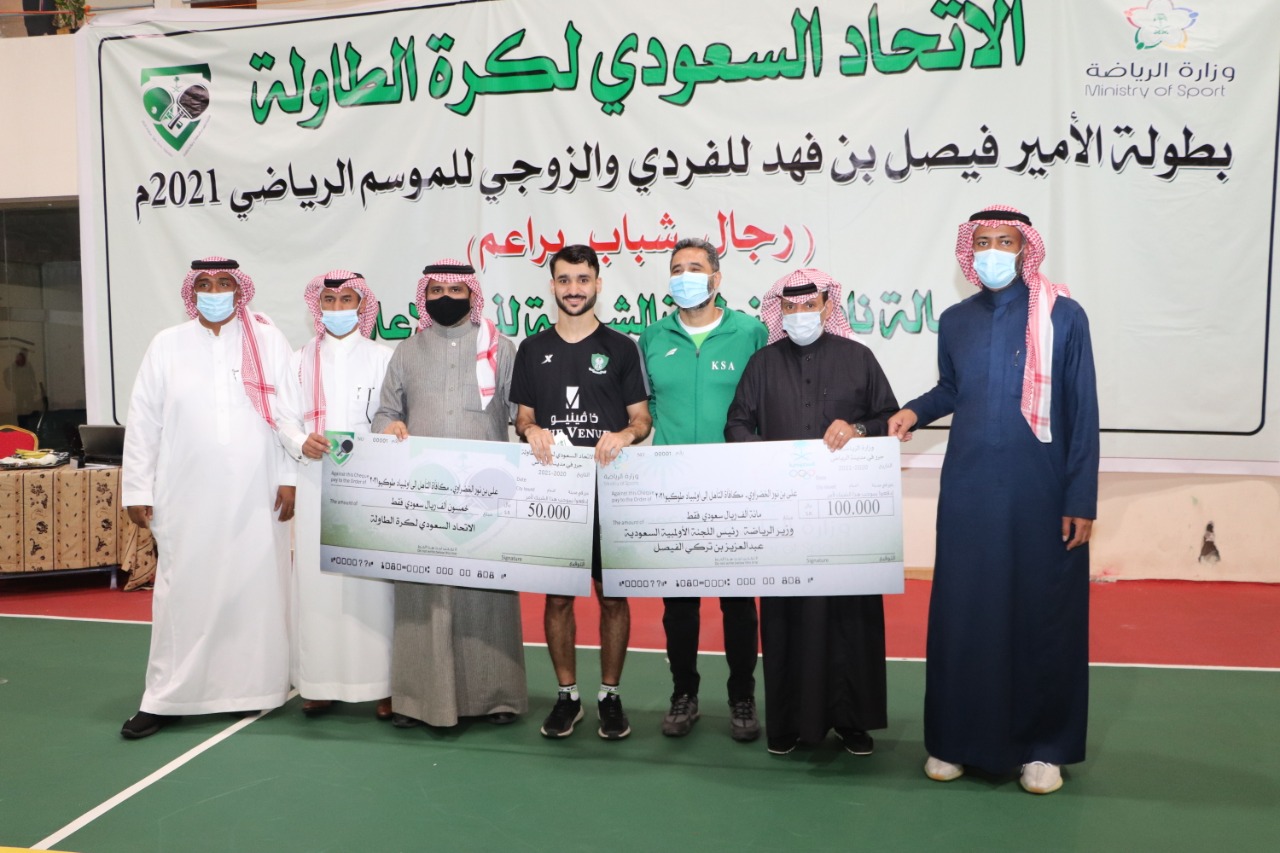 الفتح يسيطر على ذهب بطولة الأمير فيصل بن فهد لكرة الطاولة للفردي والزوجي