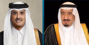 أمير دولة قطر يعرب عن الشكر لخادم الحرمين الشريفين ولسمو ولي العهد