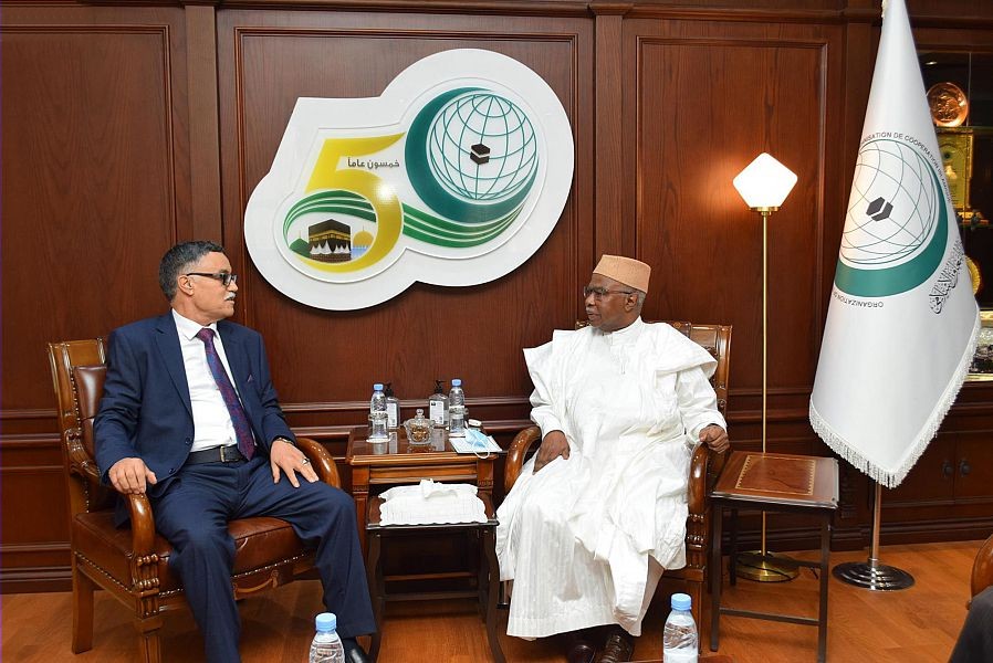 أمين منظمة التعاون الإسلامي يستقبل القنصل الليبي