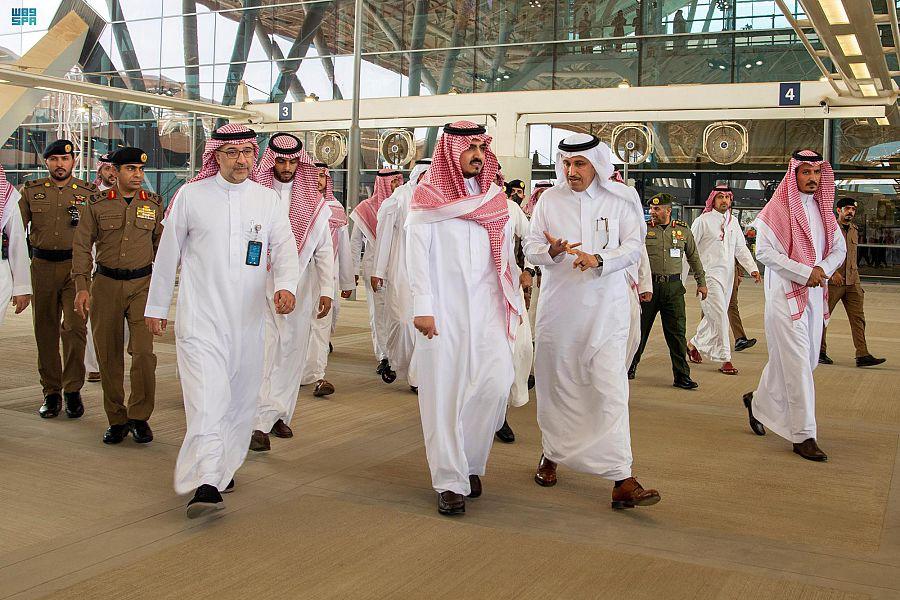 سمو نائب أمير مكة المكرمة يقف على جاهزية المرافق في صالة الحجاج والمشاعر المقدسة