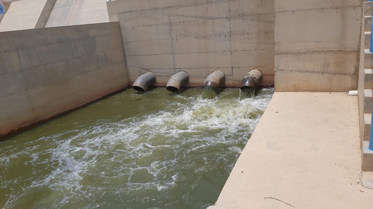 فتح بوابات سد وادي ثريبان