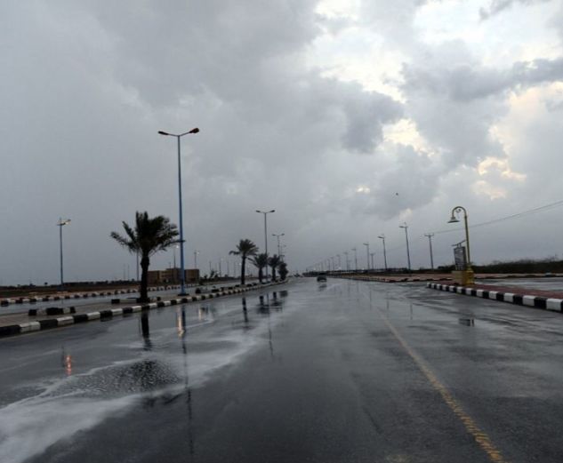 أمطار على منطقة جازان