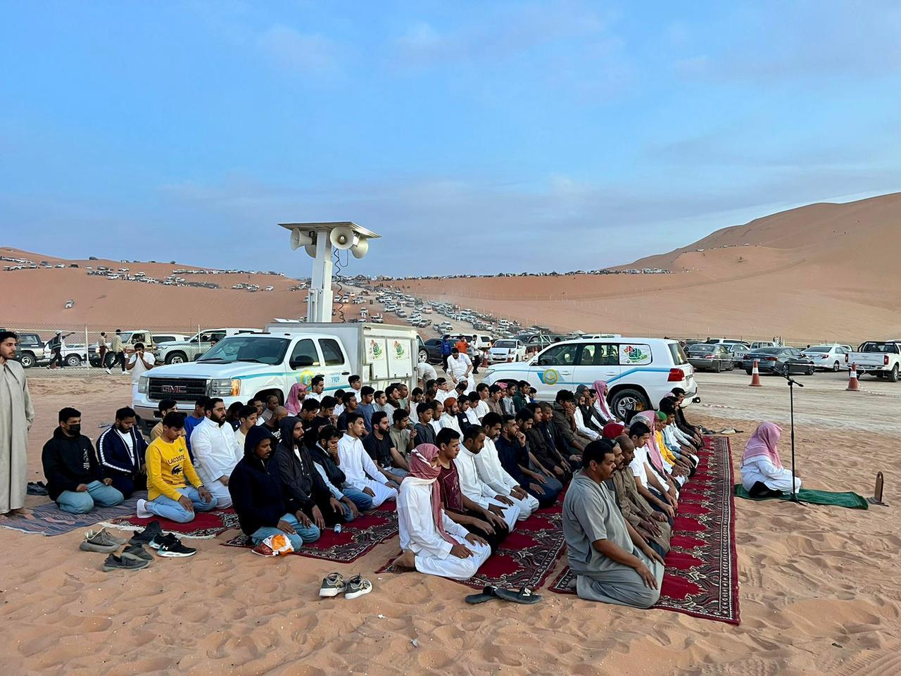 هيئة الأمر بالمعروف في محافظة المذنب تشارك في مهرجان واحة المانعية عبر المصلى المتنقل