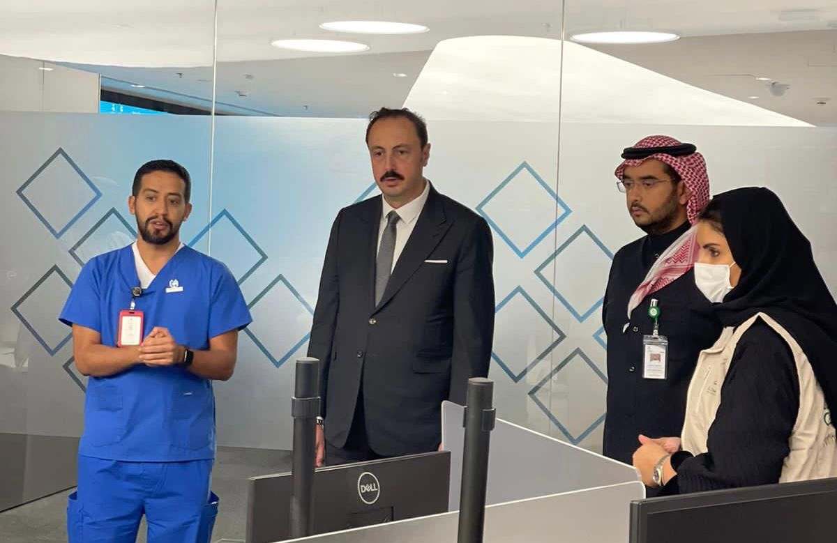 السفير التركي في زيارته لصحة الافتراضي، يشكر القيادة والشعب السعودي على وقوفهم بجانب بلاده