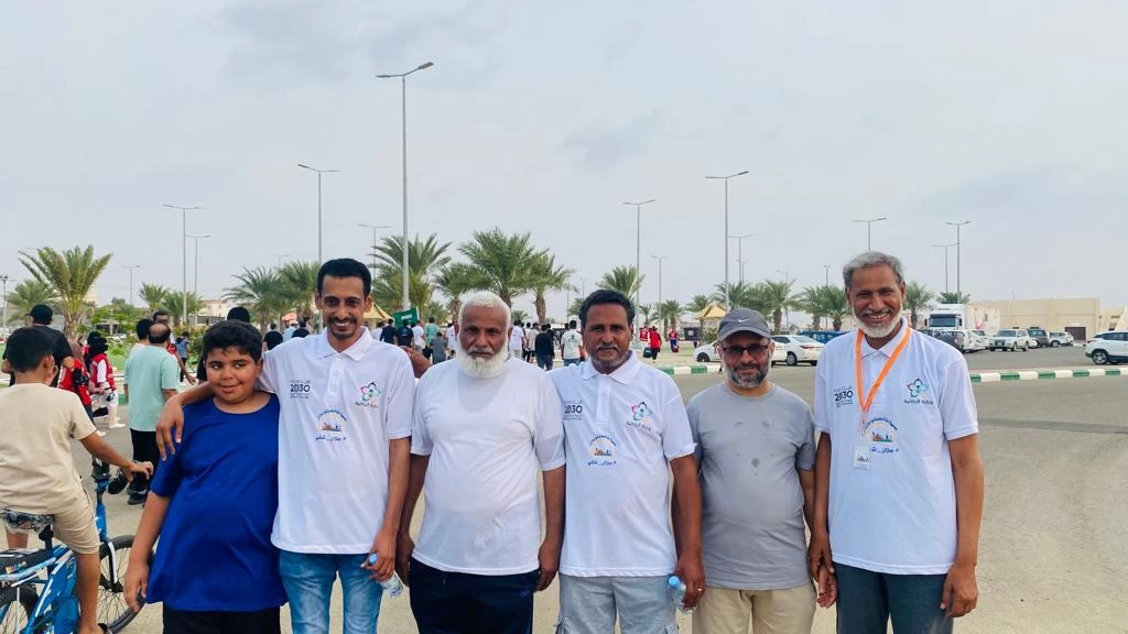 جمعية مشاة وهايكنج جازان تنظم مبادرة جازان تمشي بمركز الحكامية 