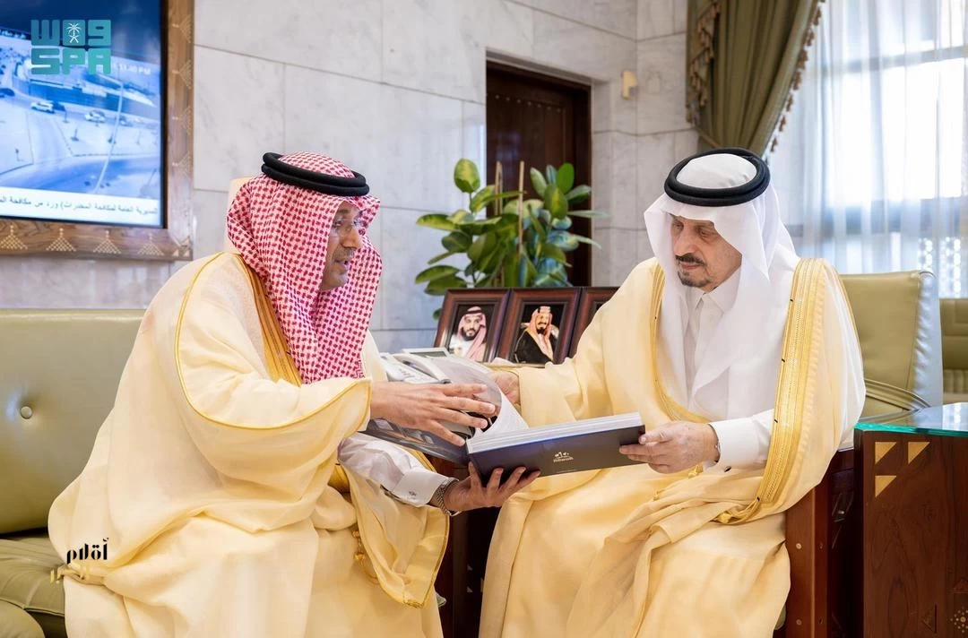 أمير منطقة الرياض يستقبل الرئيس التنفيذي للهيئة السعودية للمدن الصناعية ومناطق التقنية