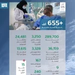 "الصحة": أكثر من 655 ألف خدمة صحية قدّمتها المنظومة الصحية لضيوف الرحمن حتى خامس أيام ذي الحجة
