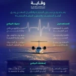 "هيئة الطيران المدني" تُعلن عن انعقاد الدورة التأسيسية لطب الطيران بالتعاون مع "وقاية" وفتح باب التسجيل غدًا