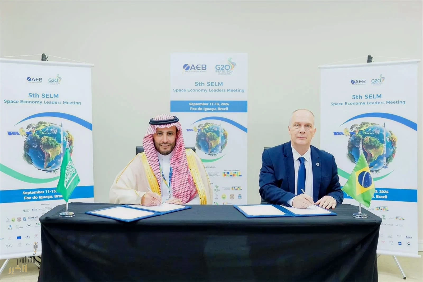 المملكة والبرازيل توقعان اتفاقية تعاون في استكشاف الفضاء للأغراض السلمية