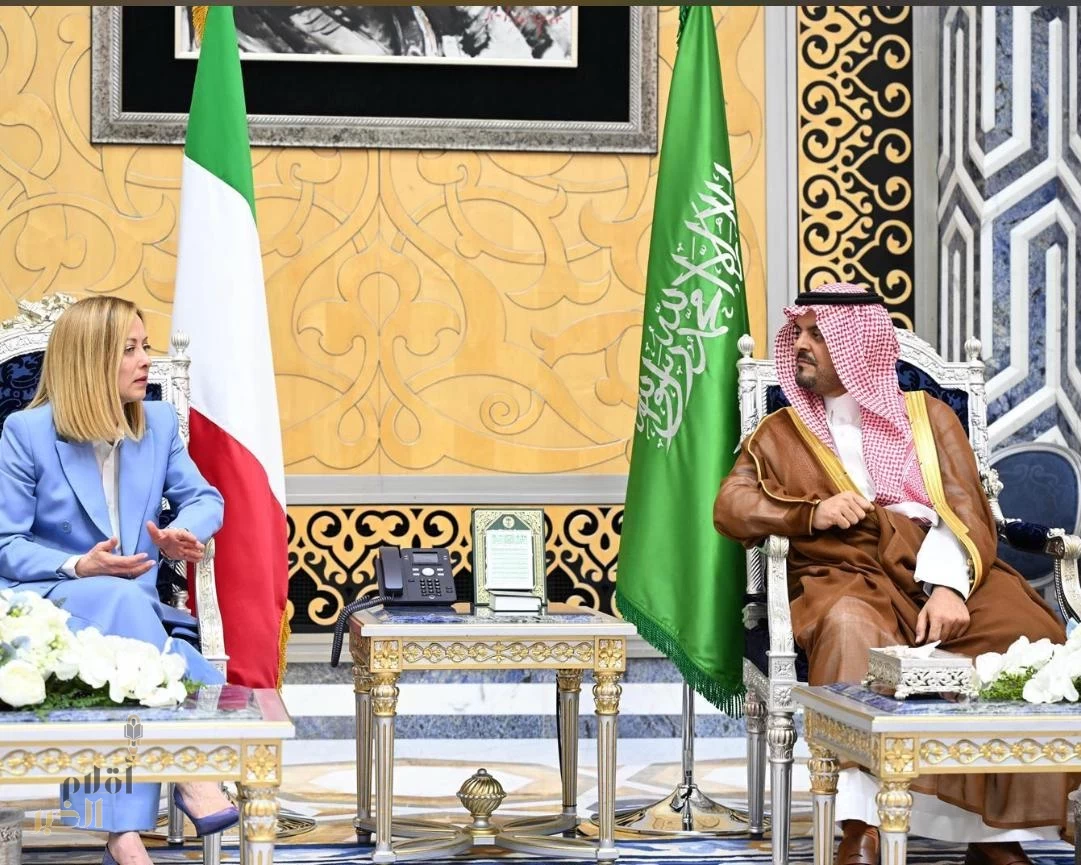 دولة رئيسة مجلس الوزراء الإيطاليّة تصل إلى جدة