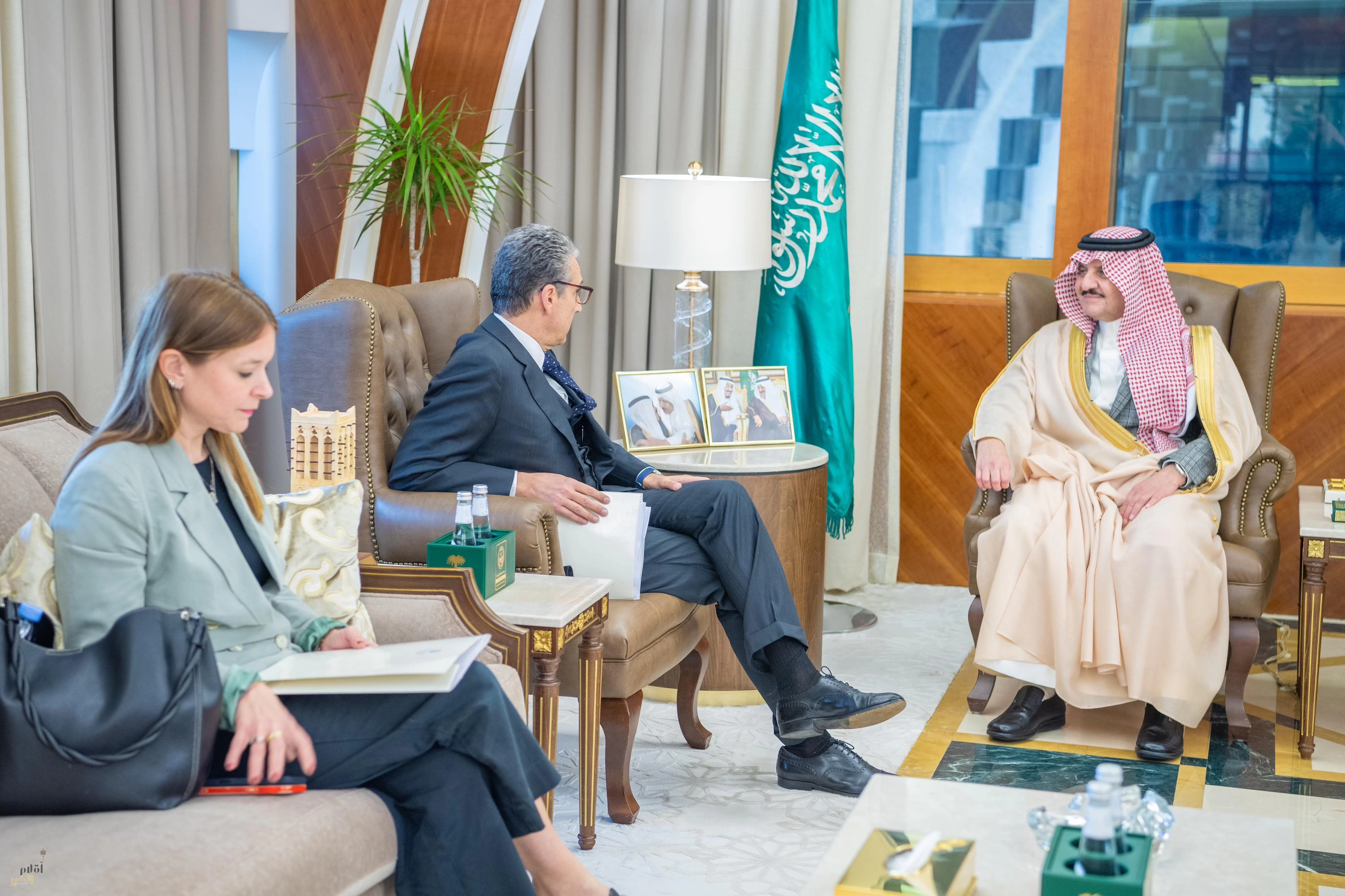 سمو أمير الشرقية يستقبل سفير جمهورية إيطاليا لدى المملكة