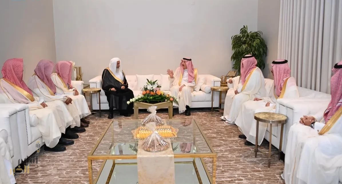 أمير منطقة جازان يعايد العامري والشيخ معافا