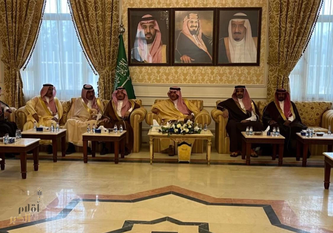 محافظ المجمعة يستقبل رؤساء المراكز ومعرفي القرى للتهنئة بعيد الفطر