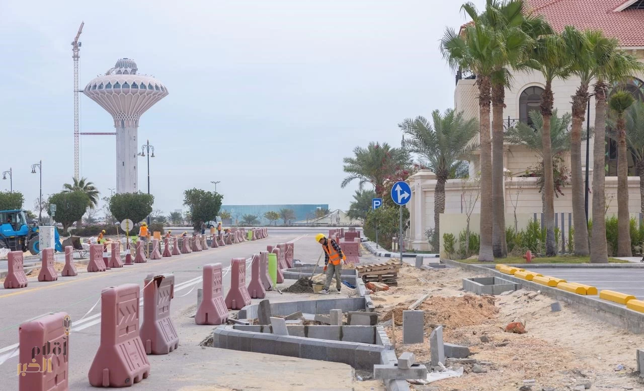 بلدية الخبر تطلق المرحلة الثانية من مشروع أنسنة الطرق في 5 مواقع حيوية